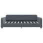 vidaXL Tagesbett Dunkelgrau 90x190 cm Samt vidaXL Tagesbett Dunkelgrau 90x190 cm Samt