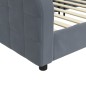 vidaXL Tagesbett Dunkelgrau 90x190 cm Samt vidaXL Tagesbett Dunkelgrau 90x190 cm Samt