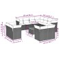 vidaXL 12-tlg. Garten-Sofagarnitur mit Kissen Grau Poly Rattan vidaXL 12-tlg. Garten-Sofagarnitur mit Kissen Grau Poly Rattan