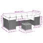 vidaXL 8-tlg. Garten-Sofagarnitur mit Kissen Grau Poly Rattan vidaXL 8-tlg. Garten-Sofagarnitur mit Kissen Grau Poly Rattan