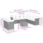 vidaXL 11-tlg. Garten-Sofagarnitur mit Kissen Grau Poly Rattan vidaXL 11-tlg. Garten-Sofagarnitur mit Kissen Grau Poly Rattan
