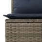 vidaXL 14-tlg. Garten-Sofagarnitur mit Kissen Grau Poly Rattan vidaXL 14-tlg. Garten-Sofagarnitur mit Kissen Grau Poly Rattan
