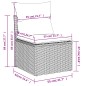vidaXL 14-tlg. Garten-Sofagarnitur mit Kissen Grau Poly Rattan vidaXL 14-tlg. Garten-Sofagarnitur mit Kissen Grau Poly Rattan