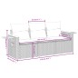 vidaXL 3-tlg. Garten-Sofagarnitur mit Kissen Schwarz Poly Rattan vidaXL 3-tlg. Garten-Sofagarnitur mit Kissen Schwarz Poly Rattan