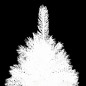 Künstlicher Weihnachtsbaum mit LEDs & Kugeln Weiß 120 cm Künstlicher Weihnachtsbaum mit LEDs & Kugeln Weiß 120 cm