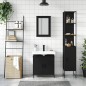 vidaXL 3-tlg. Badmöbel-Set Schwarz Holzwerkstoff vidaXL 3-tlg. Badmöbel-Set Schwarz Holzwerkstoff