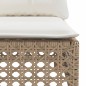 vidaXL Garten-Ecksofa mit Kissen Beige Poly Rattan vidaXL Garten-Ecksofa mit Kissen Beige Poly Rattan