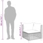 vidaXL Garten-Ecksofa mit Kissen Beige Poly Rattan vidaXL Garten-Ecksofa mit Kissen Beige Poly Rattan