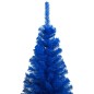 Künstlicher Weihnachtsbaum mit LEDs & Kugeln Blau 240cm PVC Künstlicher Weihnachtsbaum mit LEDs & Kugeln Blau 240cm PVC