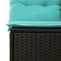 vidaXL 5-tlg. Garten-Sofagarnitur mit Kissen Schwarz Poly Rattan vidaXL 5-tlg. Garten-Sofagarnitur mit Kissen Schwarz Poly Rattan