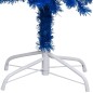 Künstlicher Weihnachtsbaum mit LEDs & Kugeln Blau 240cm PVC Künstlicher Weihnachtsbaum mit LEDs & Kugeln Blau 240cm PVC