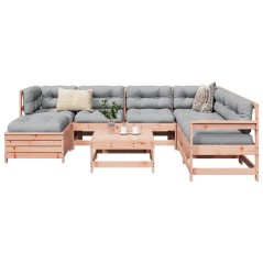 vidaXL 8-tlg. Garten-Sofagarnitur Massivholz Douglasie