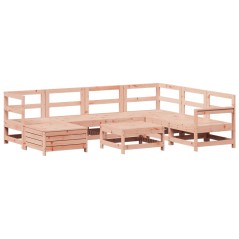 vidaXL 8-tlg. Garten-Sofagarnitur Massivholz Douglasie