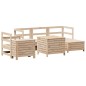 vidaXL 7-tlg. Garten-Sofagarnitur Massivholz Kiefer