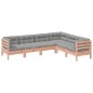 vidaXL 6-tlg. Garten-Sofagarnitur mit Kissen Massivholz Douglasie vidaXL 6-tlg. Garten-Sofagarnitur mit Kissen Massivholz Douglasie