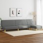 vidaXL 2-tlg. Sofagarnitur Dunkelgrau Stoff vidaXL 2-tlg. Sofagarnitur Dunkelgrau Stoff