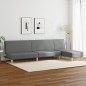 vidaXL 2-tlg. Sofagarnitur Dunkelgrau Stoff vidaXL 2-tlg. Sofagarnitur Dunkelgrau Stoff