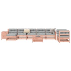 vidaXL 10-tlg. Garten-Sofagarnitur Massivholz Douglasie