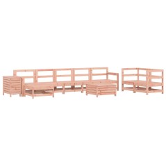 vidaXL 10-tlg. Garten-Sofagarnitur Massivholz Douglasie