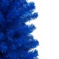 Künstlicher Weihnachtsbaum mit LEDs & Kugeln Blau 210 cm PVC Künstlicher Weihnachtsbaum mit LEDs & Kugeln Blau 210 cm PVC