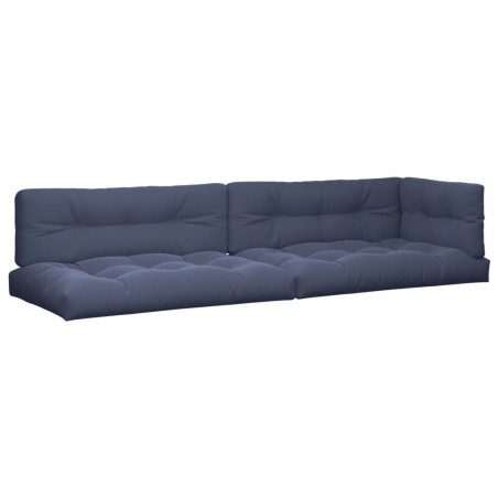 vidaXL Palettenkissen 5 Stk. Marineblau Stoff
