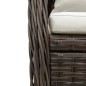 vidaXL 5-tlg. Garten-Essgruppe mit Kissen Braun Poly Rattan vidaXL 5-tlg. Garten-Essgruppe mit Kissen Braun Poly Rattan