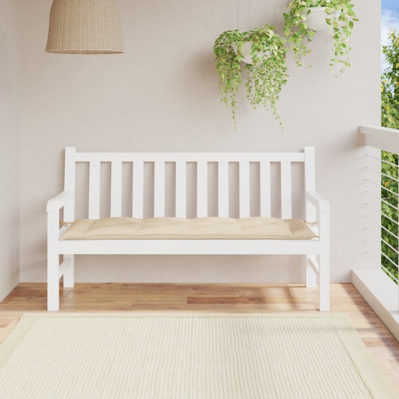vidaXL Gartenbank-Auflage Beige 150x50x7 cm Oxford-Gewebe vidaXL Gartenbank-Auflage Beige 150x50x7 cm Oxford-Gewebe