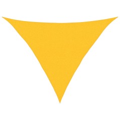 vidaXL Sonnensegel 160 g/m² Dreieckig Gelb 2,5x2,5x3,5 m HDPE