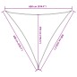 vidaXL Sonnensegel 160 g/m² Dreieckig Gelb 6x6x6 m HDPE vidaXL Sonnensegel 160 g/m² Dreieckig Gelb 6x6x6 m HDPE