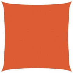 vidaXL Sonnensegel 160 g/m² Quadratisch Orange 6x6 m HDPE