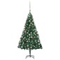 Künstlicher Weihnachtsbaum mit LEDs & Kugeln Grün 120 cm PVC Künstlicher Weihnachtsbaum mit LEDs & Kugeln Grün 120 cm PVC