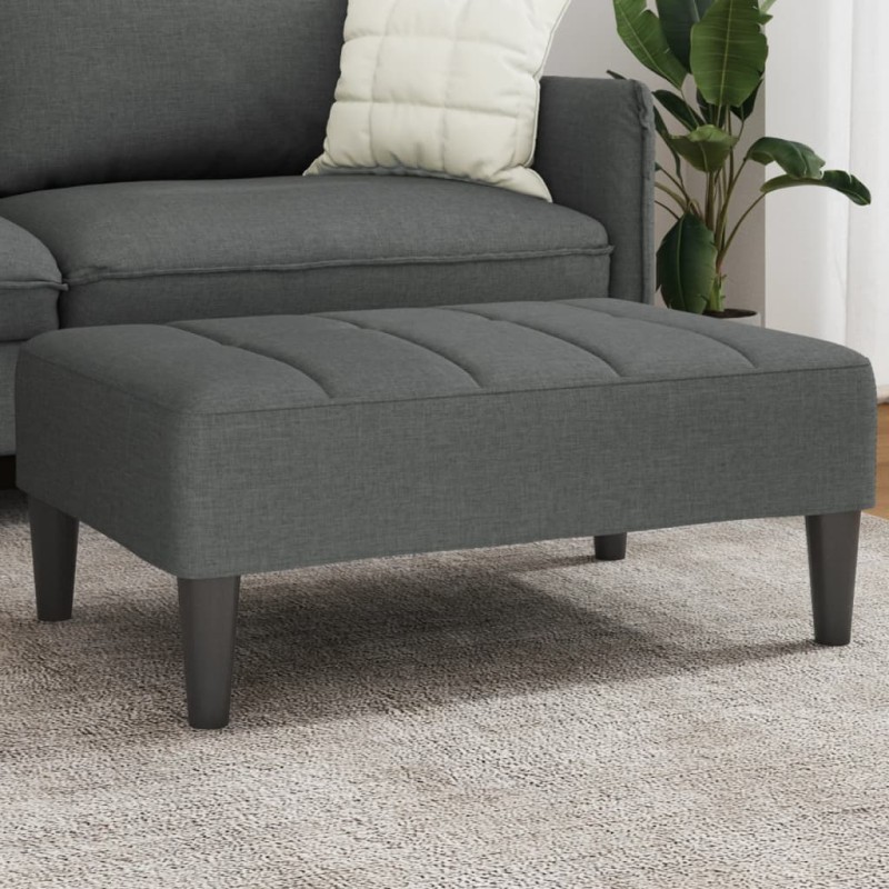 vidaXL Fußhocker Dunkelgrau 77x55x31 cm Stoff vidaXL Fußhocker Dunkelgrau 77x55x31 cm Stoff