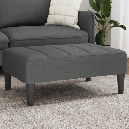 vidaXL Fußhocker Dunkelgrau 77x55x31 cm Stoff
