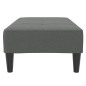 vidaXL Fußhocker Dunkelgrau 77x55x31 cm Stoff vidaXL Fußhocker Dunkelgrau 77x55x31 cm Stoff