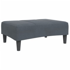 vidaXL Fußhocker Dunkelgrau 77x55x31 cm Samt