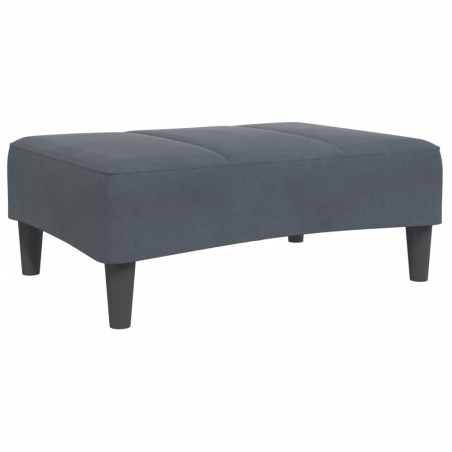 vidaXL Fußhocker Dunkelgrau 77x55x31 cm Samt