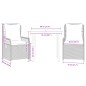 vidaXL 3-tlg. Garten-Essgruppe mit Kissen Schwarz Poly Rattan vidaXL 3-tlg. Garten-Essgruppe mit Kissen Schwarz Poly Rattan