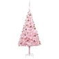 Künstlicher Weihnachtsbaum mit LEDs & Kugeln Rosa 240cm PVC Künstlicher Weihnachtsbaum mit LEDs & Kugeln Rosa 240cm PVC
