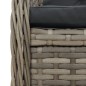vidaXL 3-tlg. Garten-Essgruppe mit Kissen Grau Poly Rattan vidaXL 3-tlg. Garten-Essgruppe mit Kissen Grau Poly Rattan