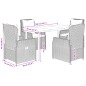 vidaXL 5-tlg. Garten-Essgruppe mit Kissen Braun Poly Rattan vidaXL 5-tlg. Garten-Essgruppe mit Kissen Braun Poly Rattan