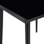 vidaXL 5-tlg. Garten-Essgruppe mit Kissen Schwarz Poly Rattan vidaXL 5-tlg. Garten-Essgruppe mit Kissen Schwarz Poly Rattan