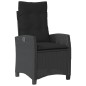vidaXL 5-tlg. Garten-Essgruppe mit Kissen Schwarz Poly Rattan vidaXL 5-tlg. Garten-Essgruppe mit Kissen Schwarz Poly Rattan