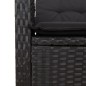 vidaXL 5-tlg. Garten-Essgruppe mit Kissen Schwarz Poly Rattan vidaXL 5-tlg. Garten-Essgruppe mit Kissen Schwarz Poly Rattan