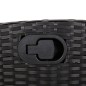 vidaXL 5-tlg. Garten-Essgruppe mit Kissen Schwarz Poly Rattan vidaXL 5-tlg. Garten-Essgruppe mit Kissen Schwarz Poly Rattan