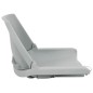 vidaXL 2-tlg. Bootssitz-Set Klappbar Grau vidaXL 2-tlg. Bootssitz-Set Klappbar Grau