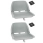 vidaXL 4-tlg. Bootssitz-Set Klappbar Grau vidaXL 4-tlg. Bootssitz-Set Klappbar Grau