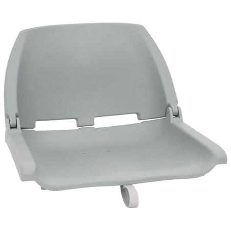 vidaXL 4-tlg. Bootssitz-Set Klappbar Grau