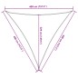 vidaXL Sonnensegel 160 g/m² Dreieckig Gelb 4x4x4 m HDPE vidaXL Sonnensegel 160 g/m² Dreieckig Gelb 4x4x4 m HDPE