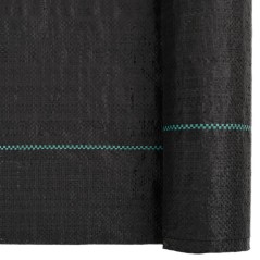 vidaXL Unkrautvlies Schwarz 4x5 m PP