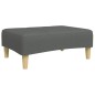 vidaXL Schlafsofa 2-Sitzer mit Fußhocker Dunkelgrau Stoff vidaXL Schlafsofa 2-Sitzer mit Fußhocker Dunkelgrau Stoff